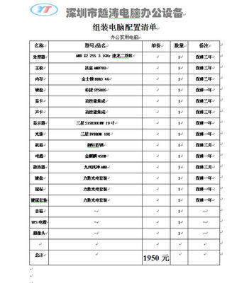 家用商務(wù)游戲辦公多功能臺(tái)式電腦 AMDX255 3.1G 4G雙核全解析